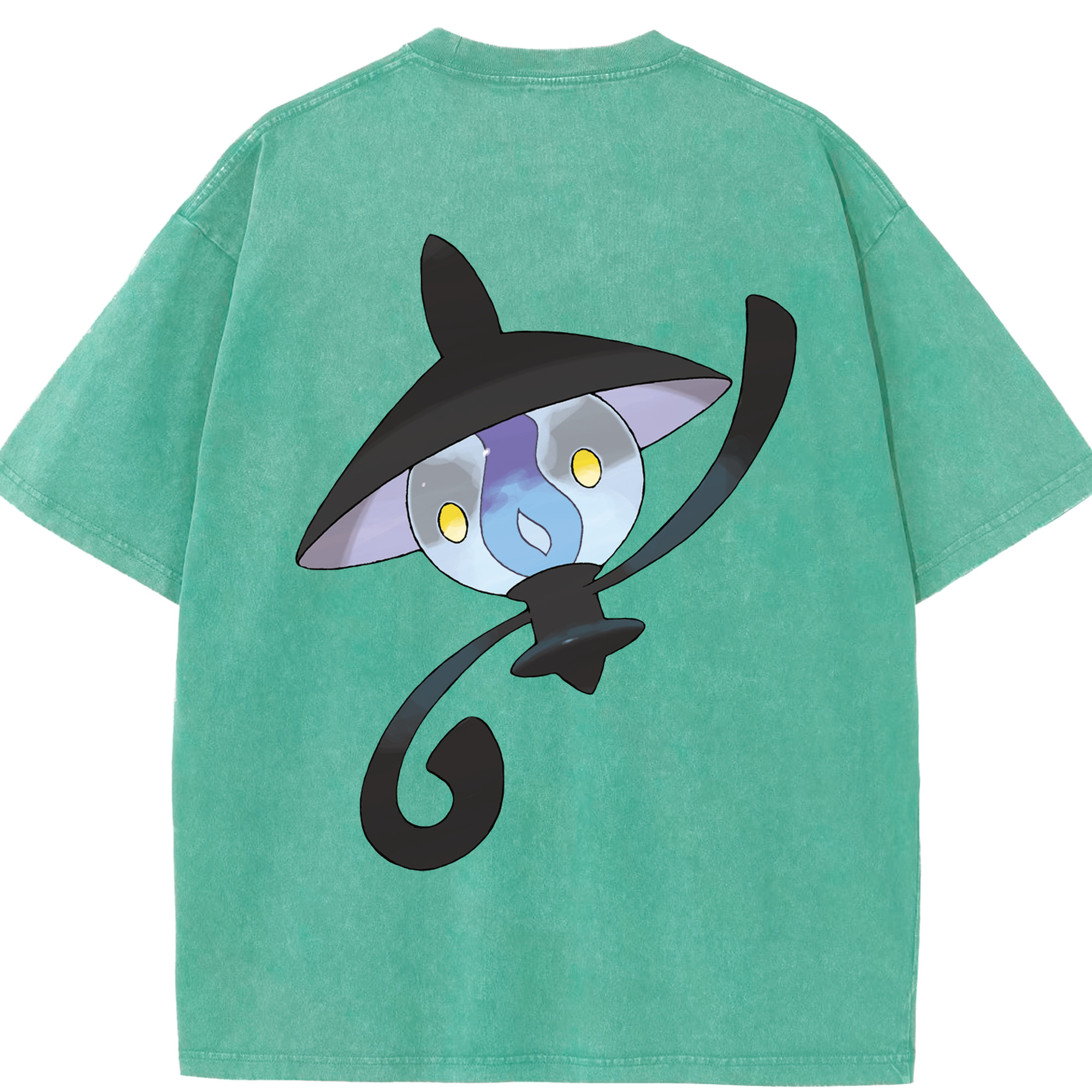 （画像用） ポケットモンスター Pokémon 綿100% ヴィンテージ風 半袖Tシャツ（背面プリント）